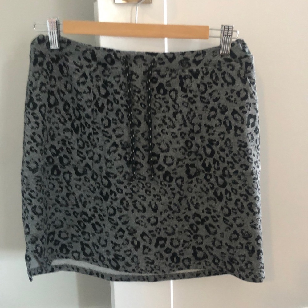 Sundry Cotton Knit Mini Skirt